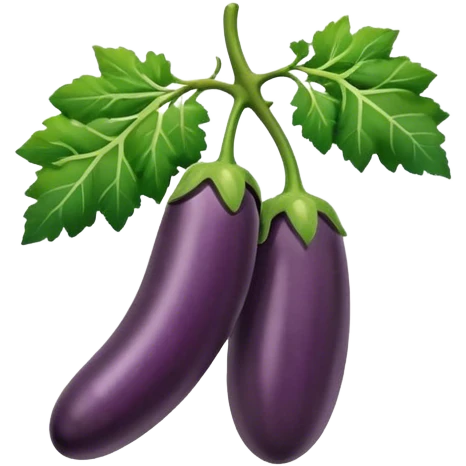 eggplant cucumber carrot on a tree branch emoji