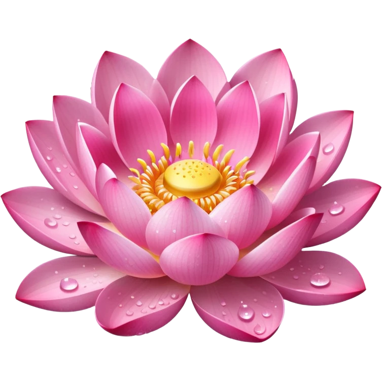 lotus flower with sparkles emoji