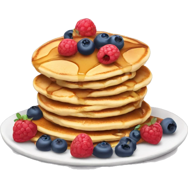 Pancakes with berries emoji