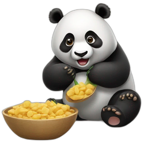 panda qui mange un panda emoji