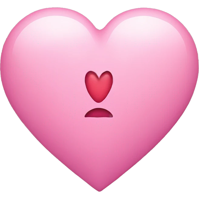 Pink heart on gire emoji