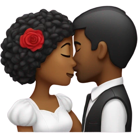 lovers kissing emoji