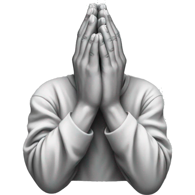 Praying hands without prayer beads  emoji