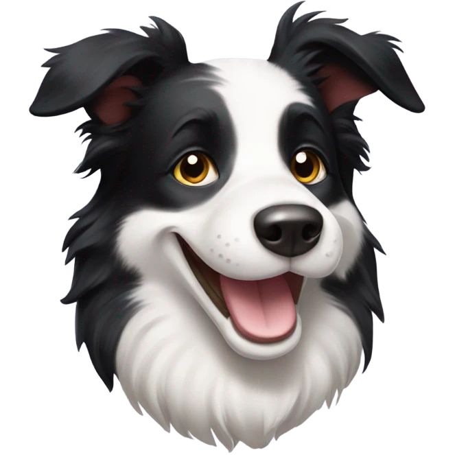 Border collie smile emoji