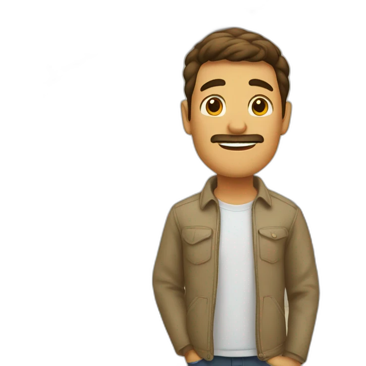 hombre arriba de una casa emoji