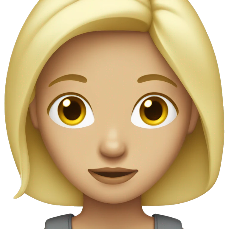 blonde girl emoji