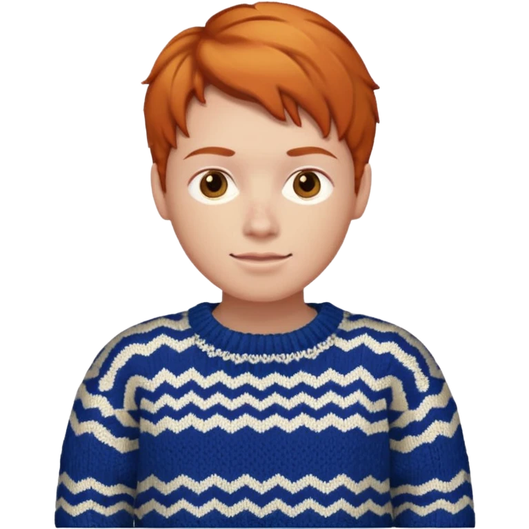 Knitted ginger hair  emoji