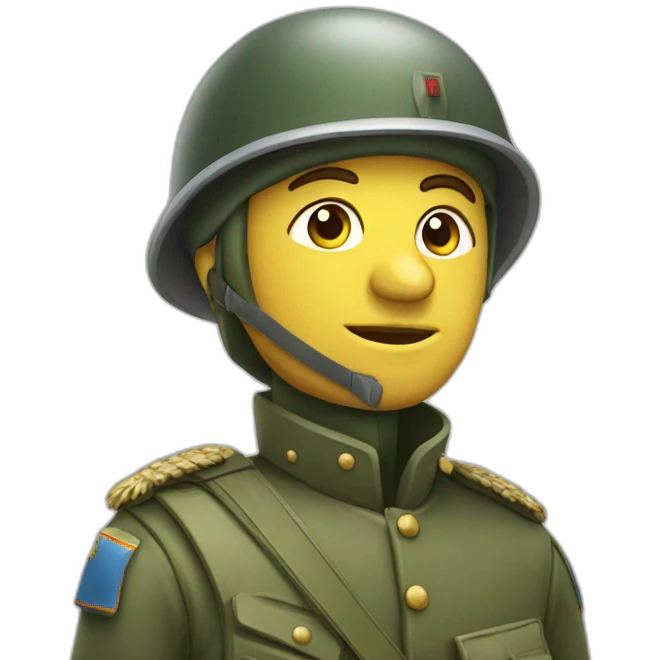 Soldat sur un chard emoji