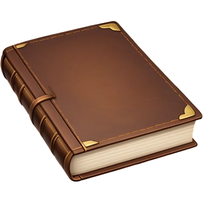 closed book resting on a table emoji