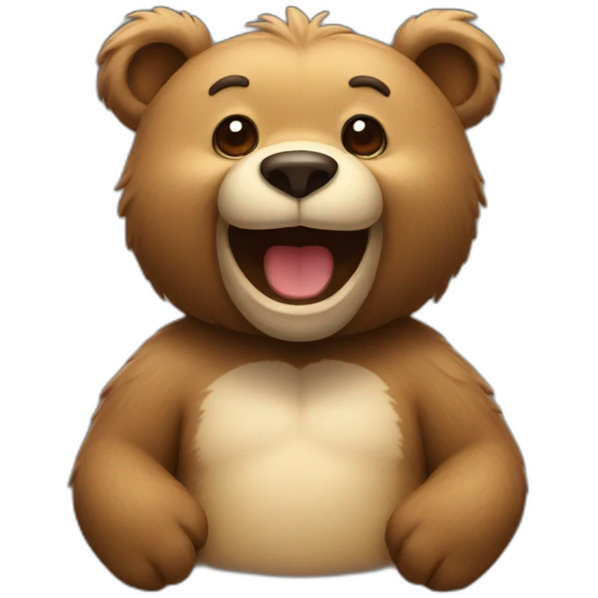 Happy bear emoji