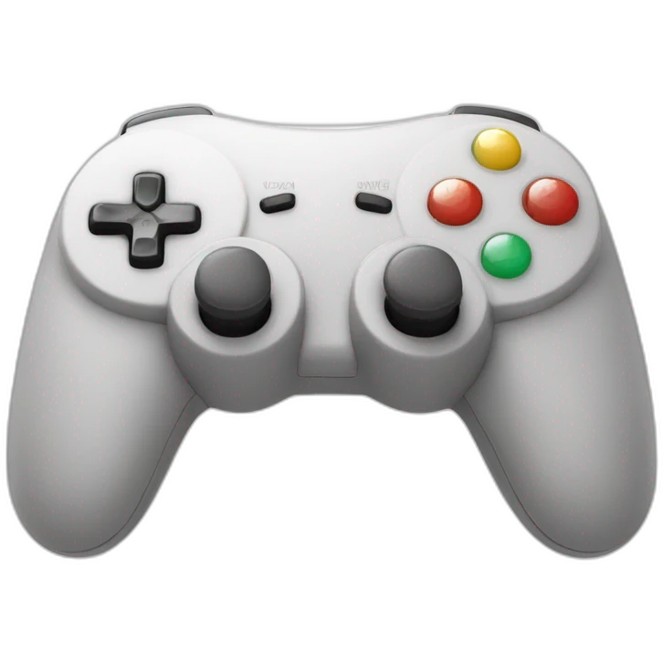 A game controller with a big smile to represent gaming joy. emoji