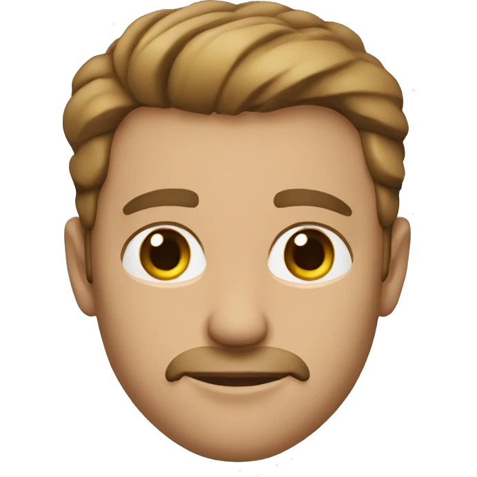 Hazel eyes middle aged man fair skin emoji