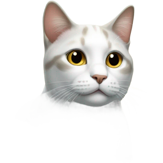 Cat on skies emoji