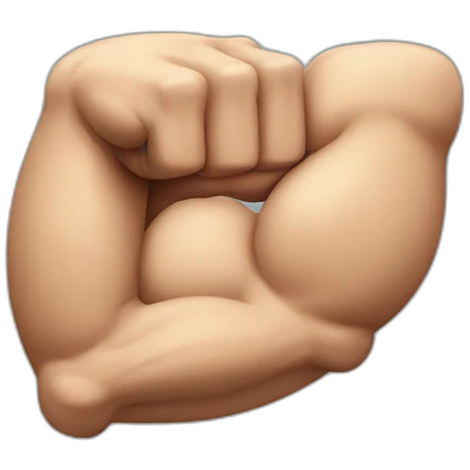 muscle imbalance in the arms with one arm smaller than the other emoji