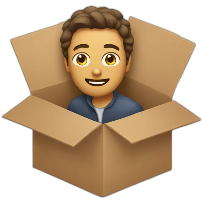 man in a box emoji