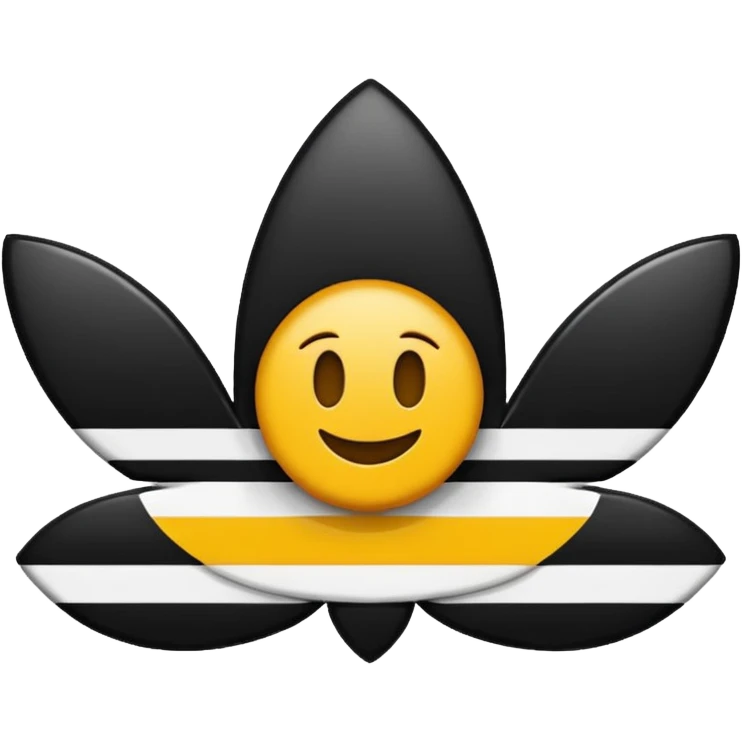 Adidas white stripes black emoji emoji