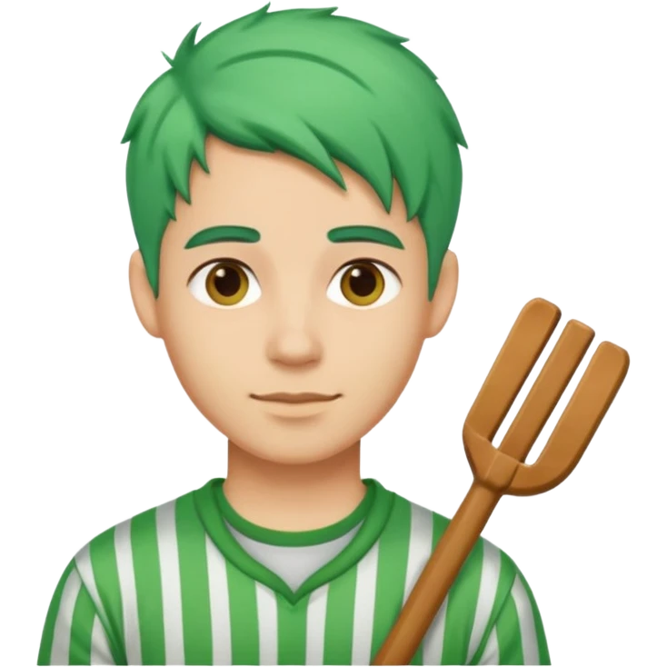 venice gondola guy green hair emoji
