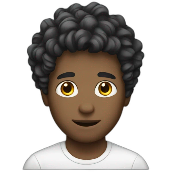 Young White men with wavy hair  emoji