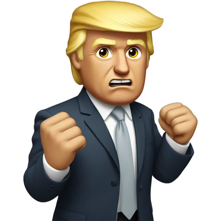 Trump holding fist emoji