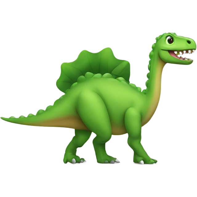 Dinosaur wearing a tutu emoji