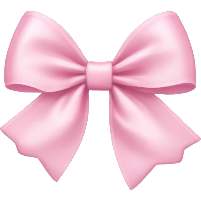 Light pink bow emoji
