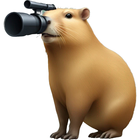 capybara with telescope emoji