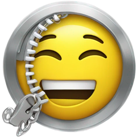 Zipped mouth emoji emoji
