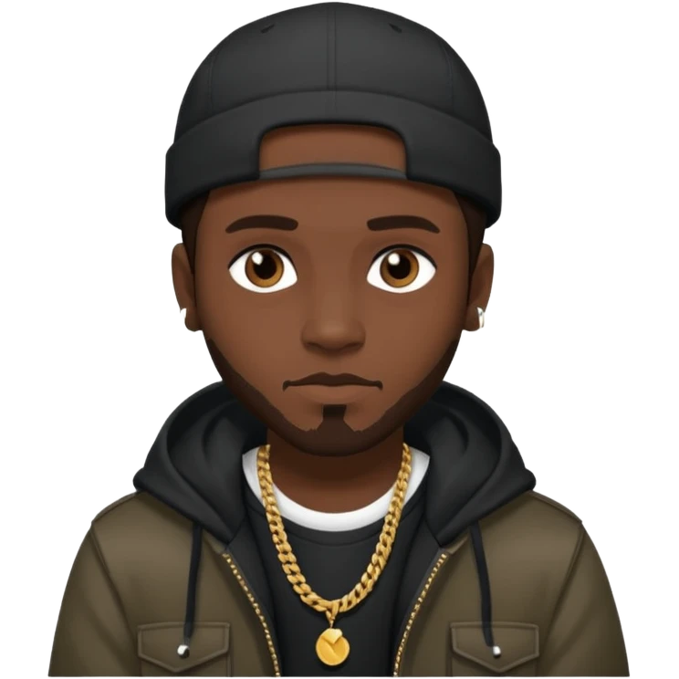 Jezzy, Rapper dark brown hair emoji