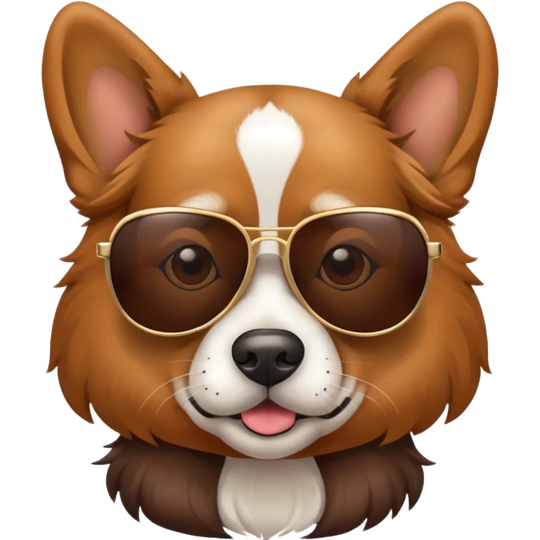Dog with sunglasses  emoji