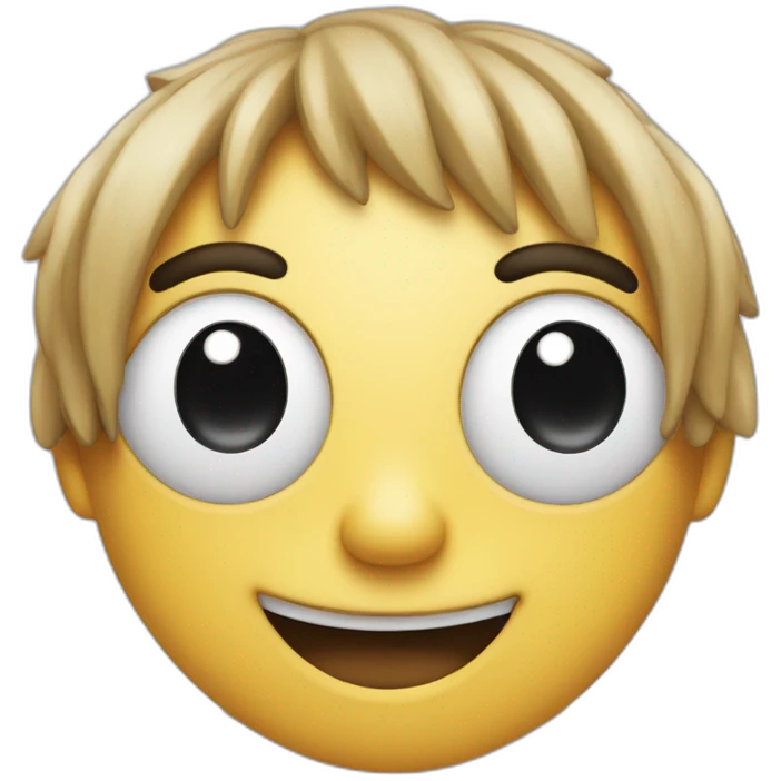 smile face with shock and peace sign emoji