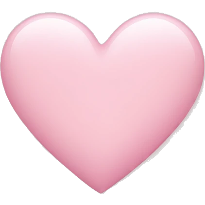 Light pink heart emoji