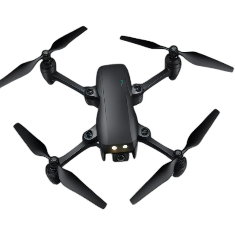 Black drone with 4 proppelers emoji