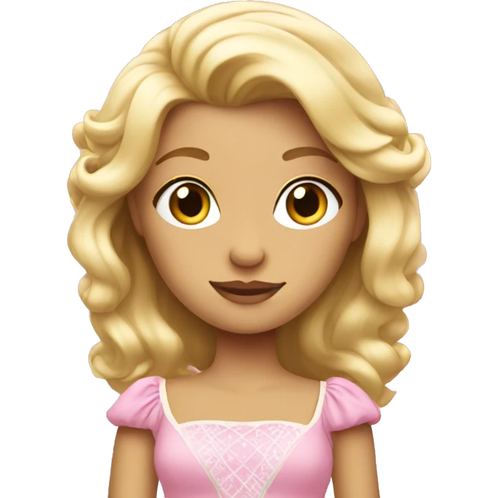 pink blonde princess emoji