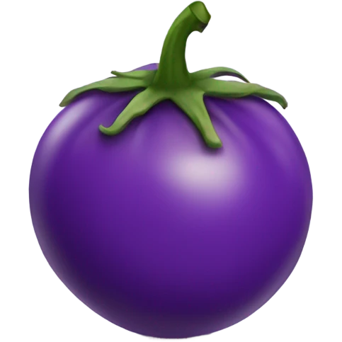 A purple tomatoe emoji