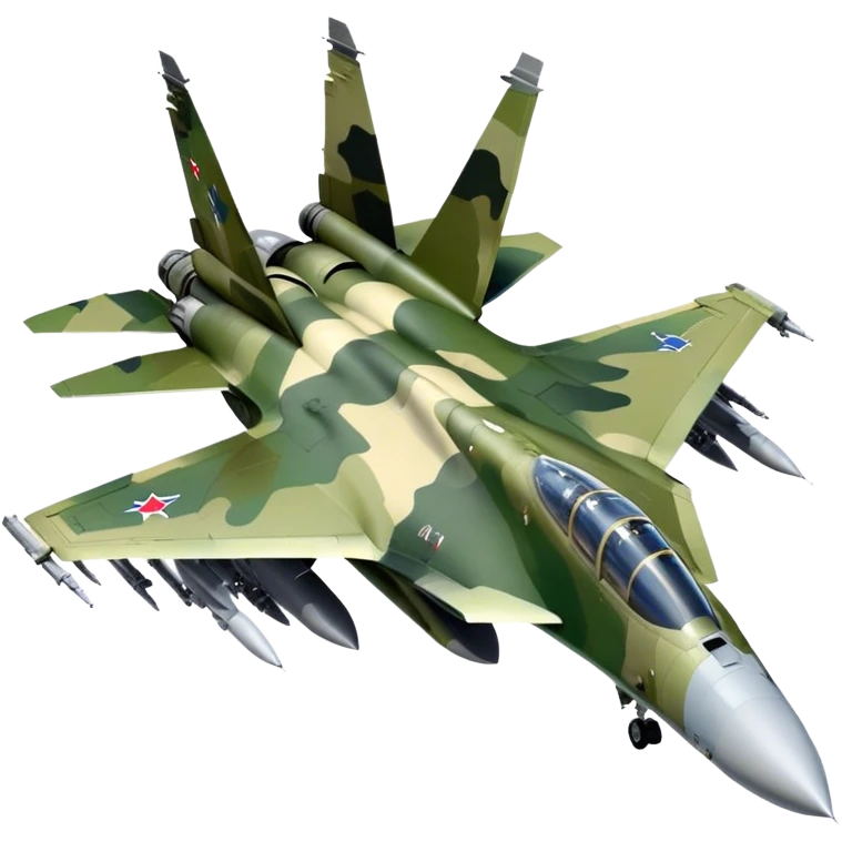 SU-35 Jet - Sukhoi (Model Year: 2020) (Iconic colour: Camouflage green) emoji
