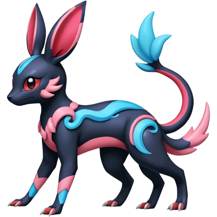 Salandit-Vibrava-Sylveon-Umbreon-fusion-Pokémon-hybrid-creature  emoji