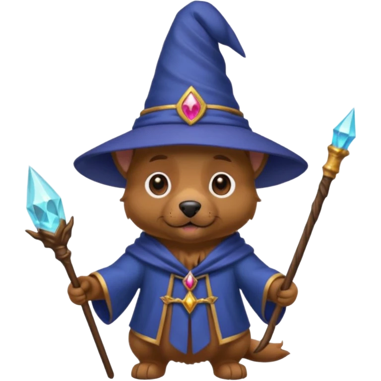 Dog wizard emoji