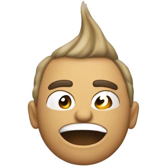 Emoji de lado mirando mal  emoji