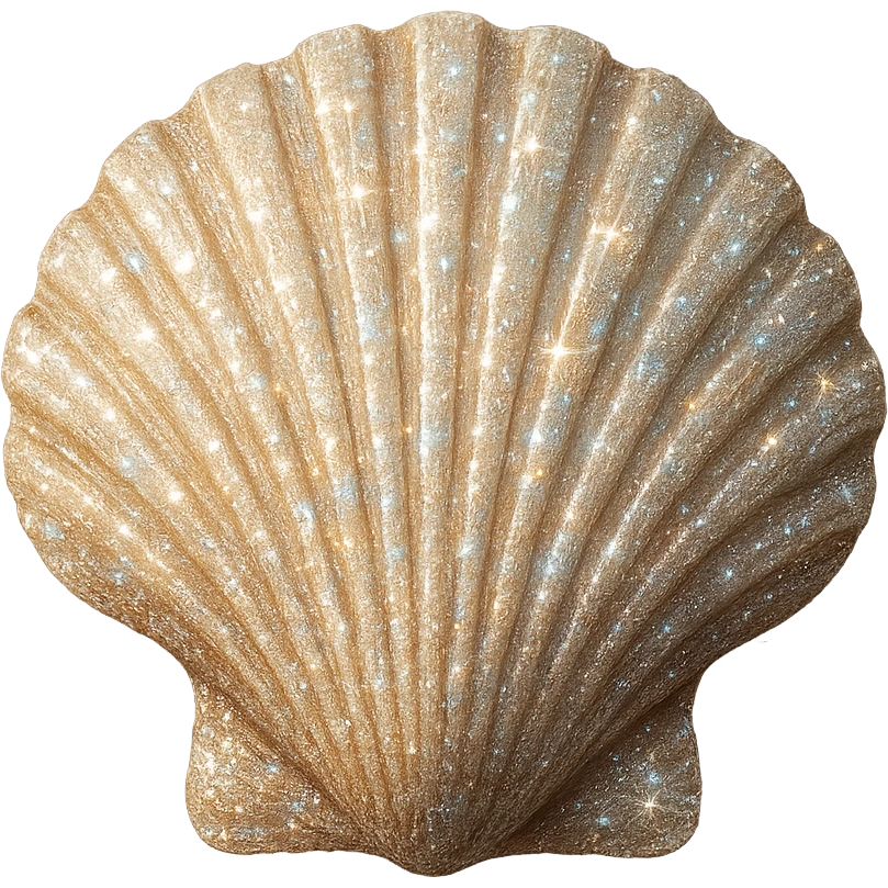 sparkling seashell emoji