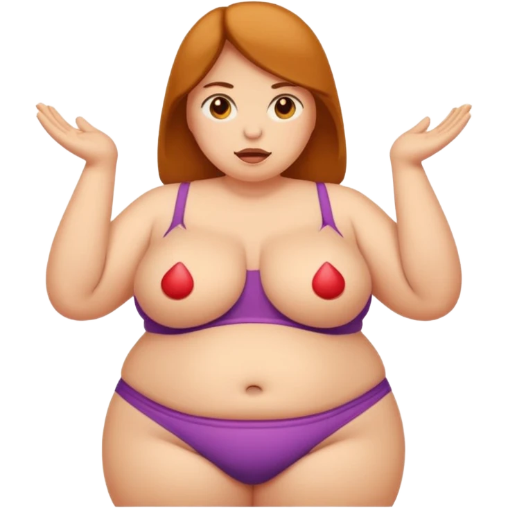 Signo de prohibido con una gorda en el medio emoji