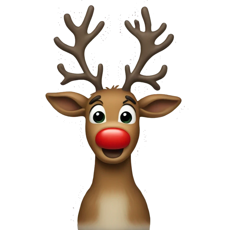 Red Nosed Reindeer emoji