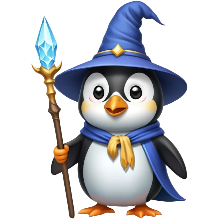 Penguin Wizard emoji