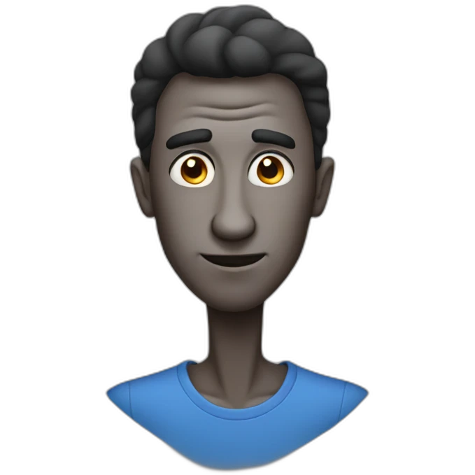 Bold guy with big nose emoji
