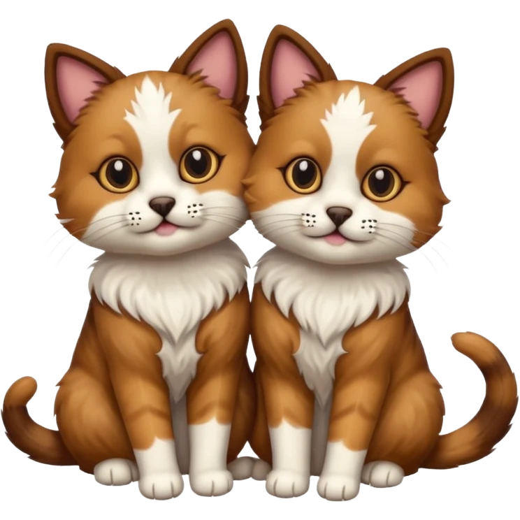 cat and dog one body emoji