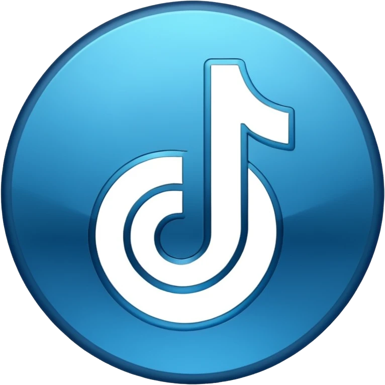 Tiktok verificado logo azul emoji