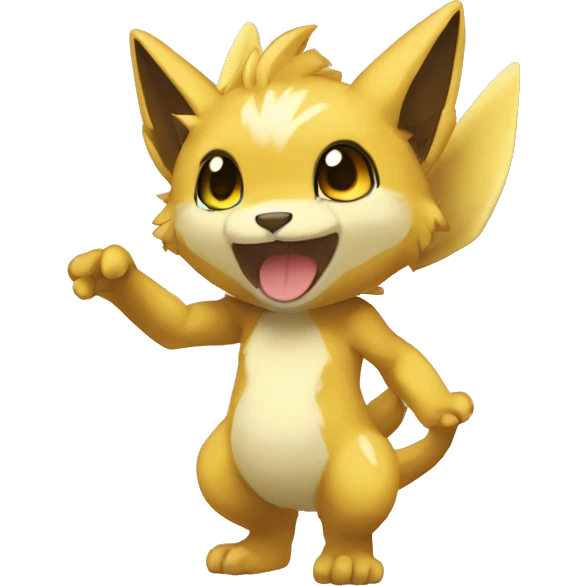 a anthro chibi-style Fakémon-hybrid full body emoji
