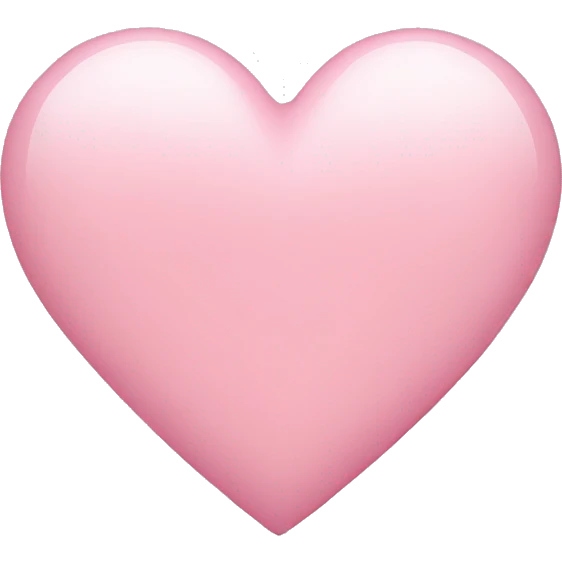 Light pink heart emoji