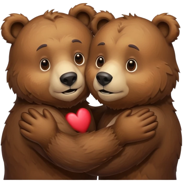 bears hugging emoji