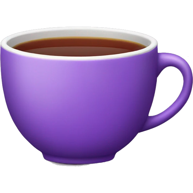 purple cup of tea emoji