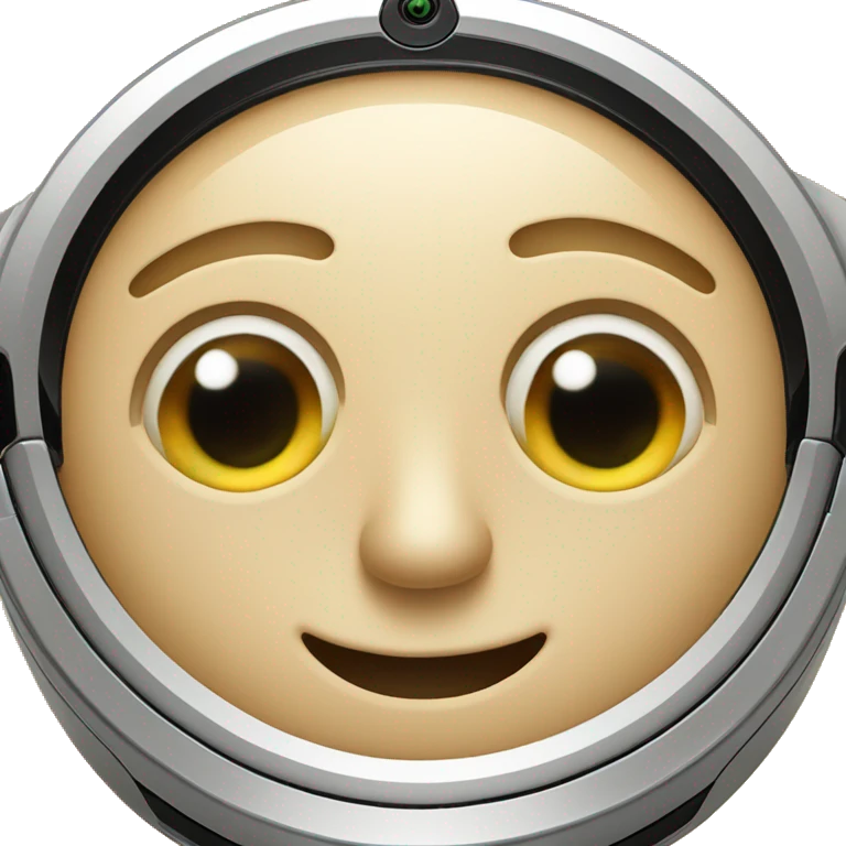 Roomba with teary eyes  emoji